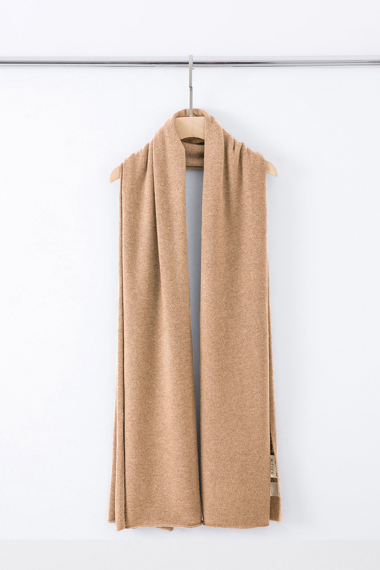 N.51 CASHMERE BLEND BLANKET WRAP - TOFFEE