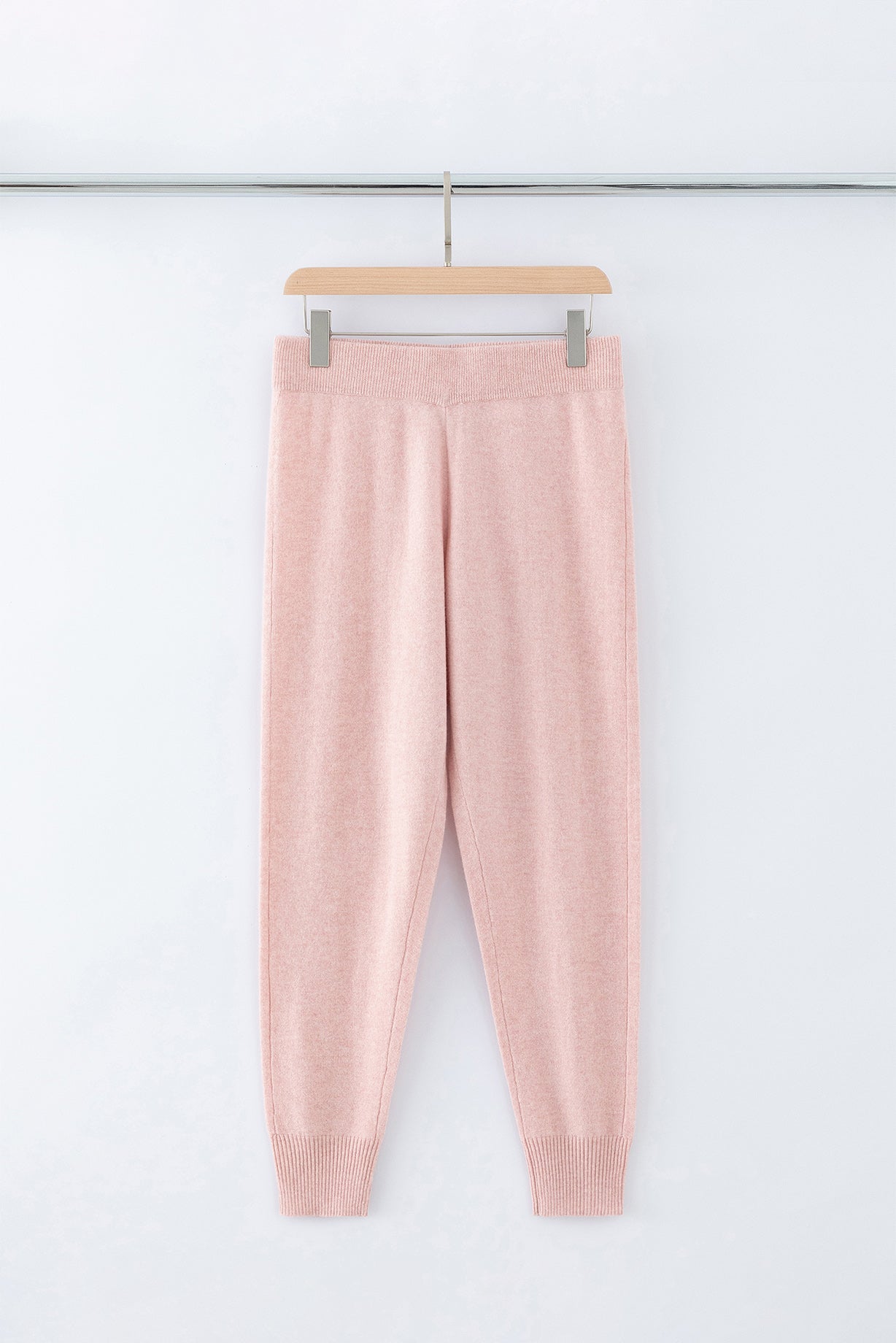 N.46 100% CASHMERE CLASSIC TRACK PANT - ROSE - Only XS, S Left