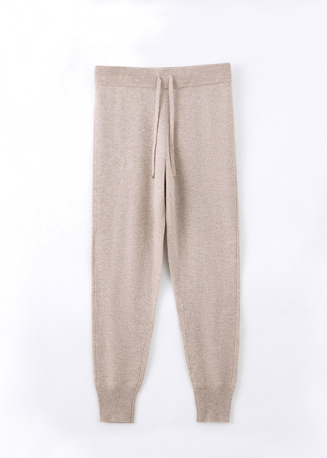 Pantalon de survêtement classique 100 % cachemire N.46 ALEGER - CHAMPAGNE