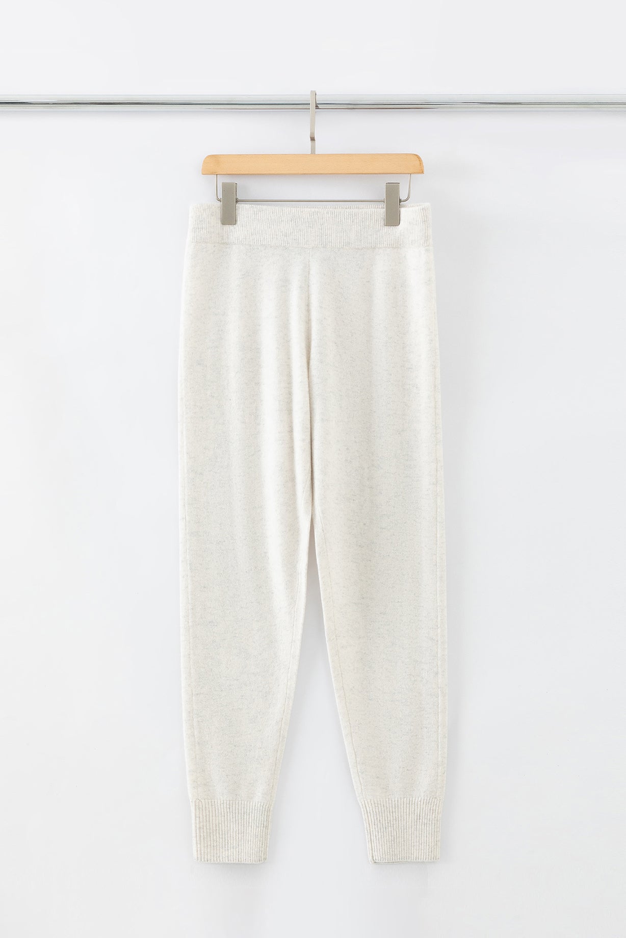 N.46 ALEGER 100% Cashmere Classic Track Pant - FEATHER GREY