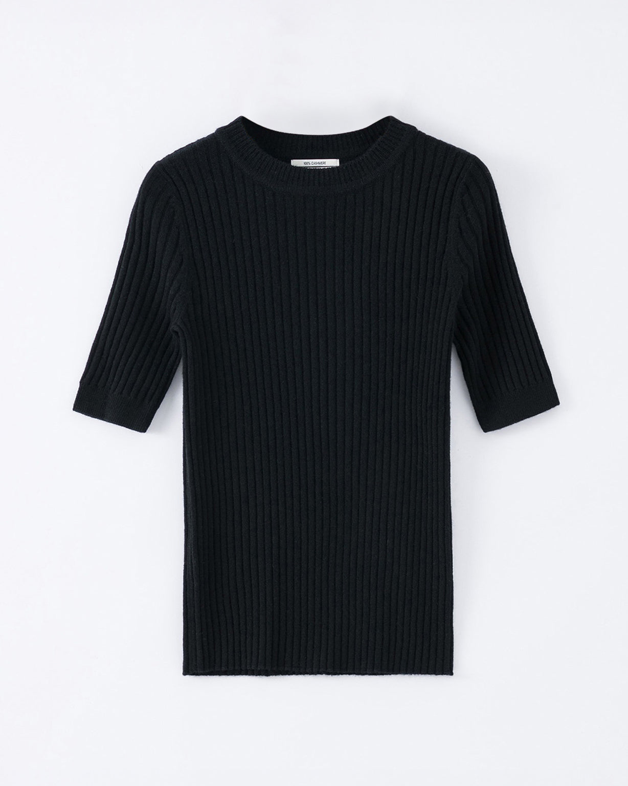97 CASHMERE BLEND RIBBED T-SHIRT