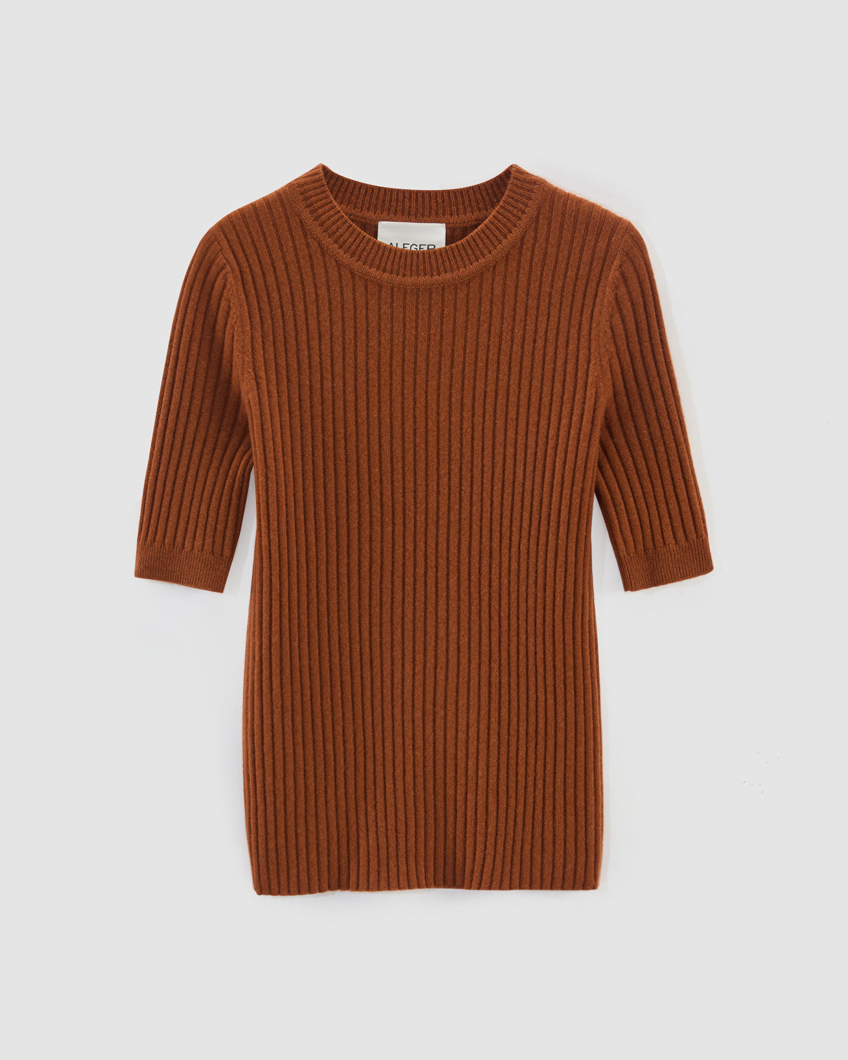97 CASHMERE BLEND RIBBED T-SHIRT