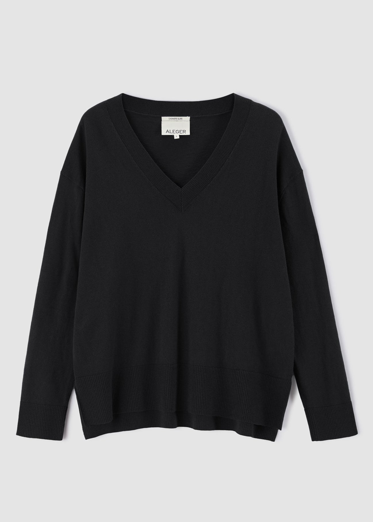 N.21 PIMA COTTON LONG LINE V-NECK