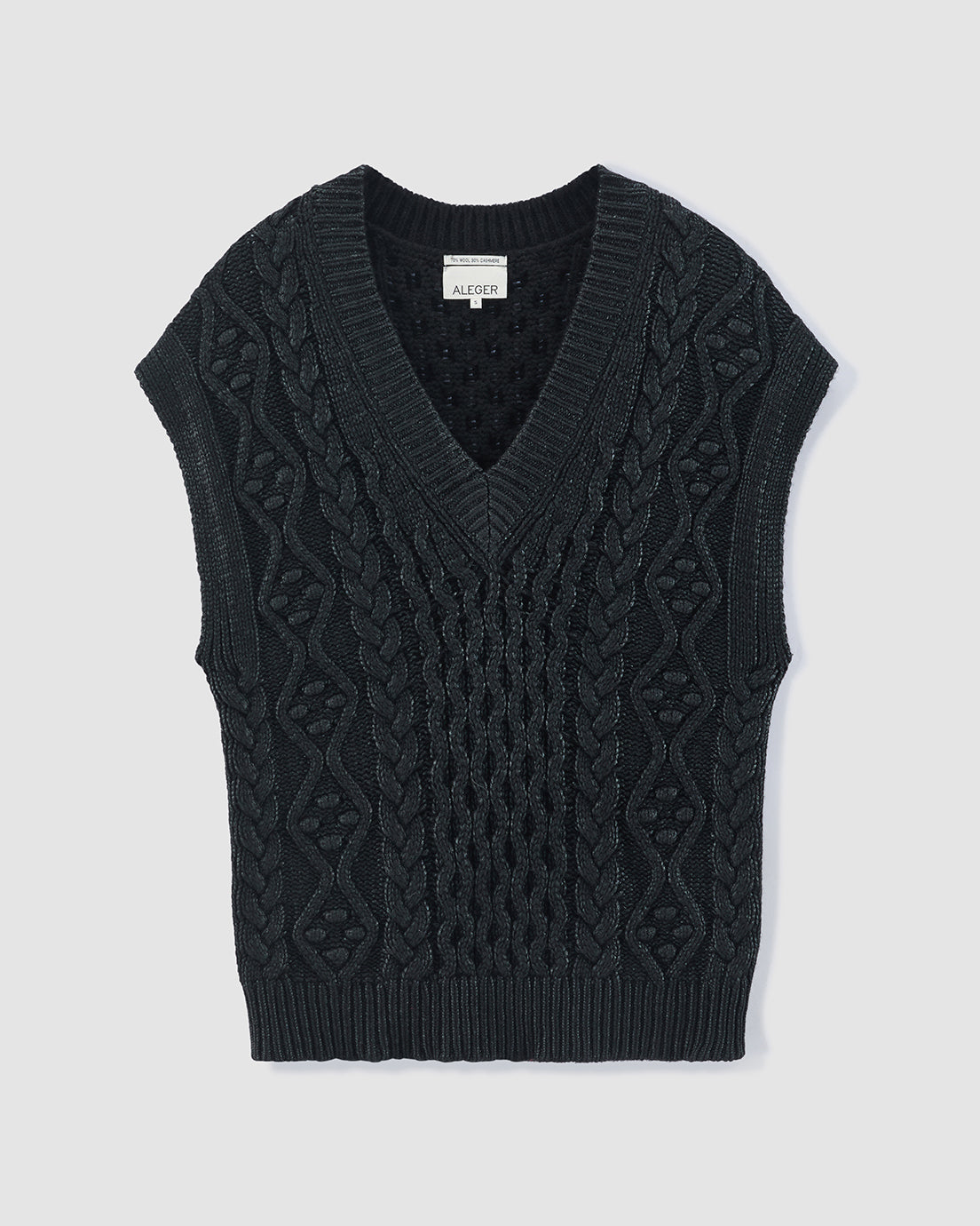 204 BLACK FOIL CABEL VEST