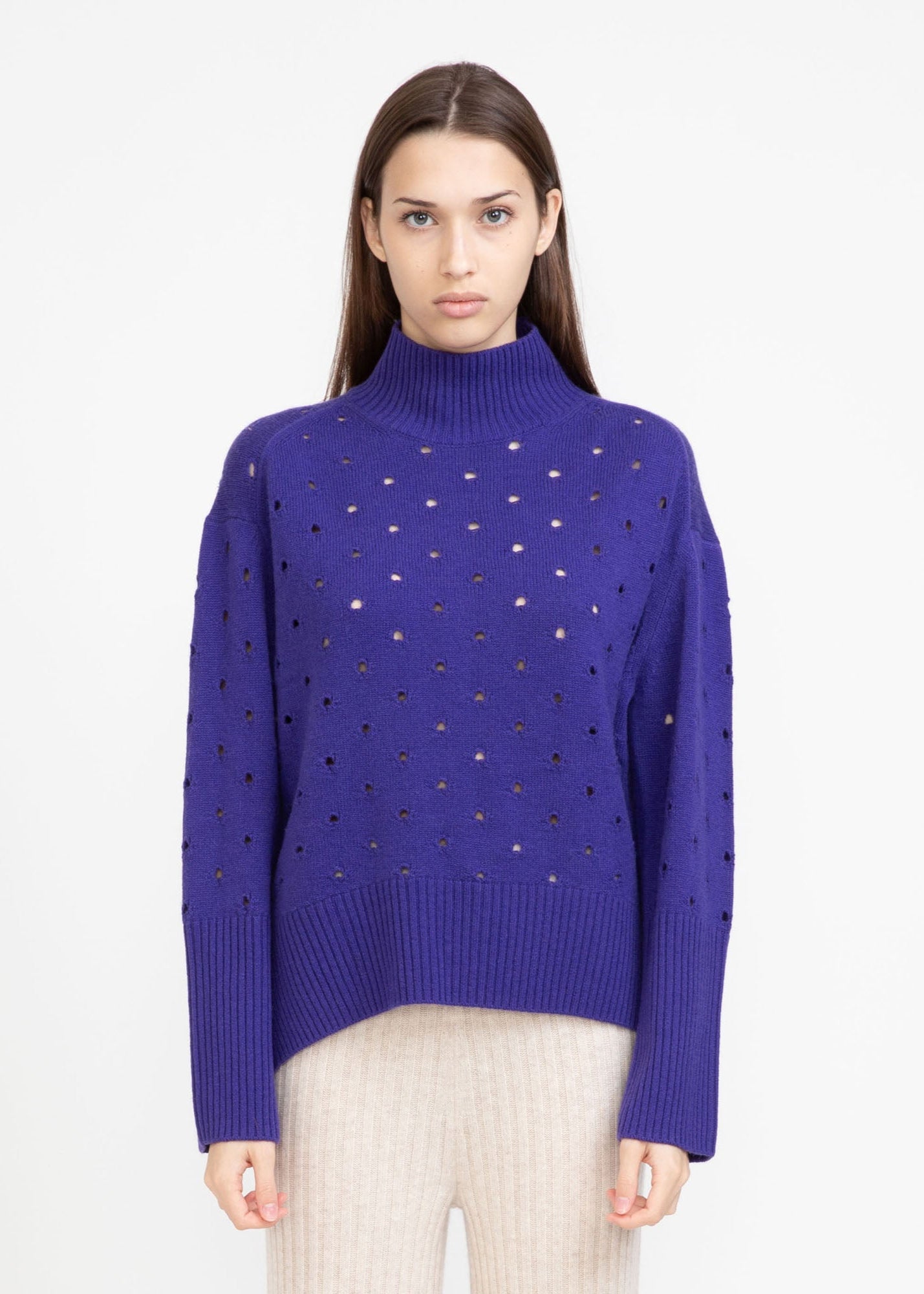 N.106 LONG LINE FUNNEL SWEATER - Only S Left