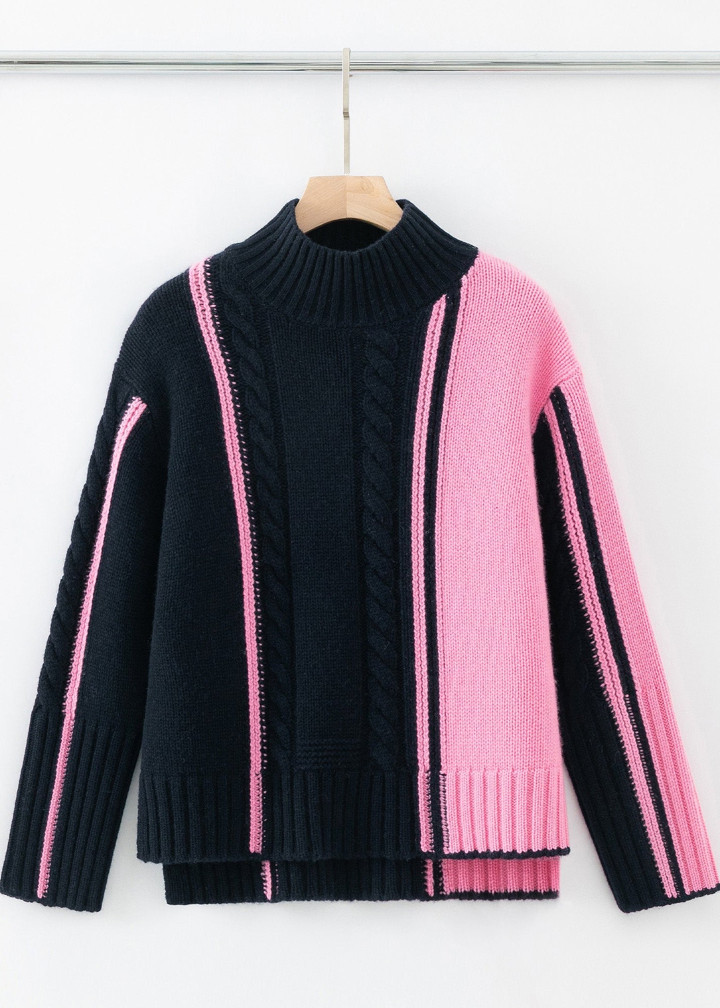SAMPLE - N.324 CHUNKY FUNNEL NECK - S