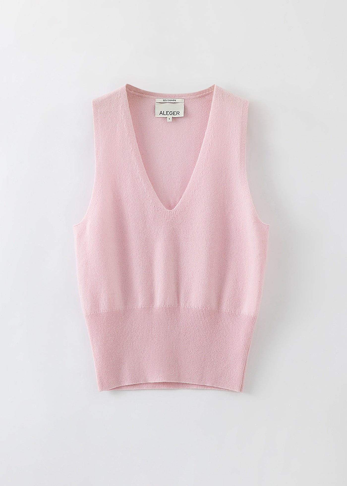 N.2180 CASHMERE CLASSIC TANK: PEARL PINK