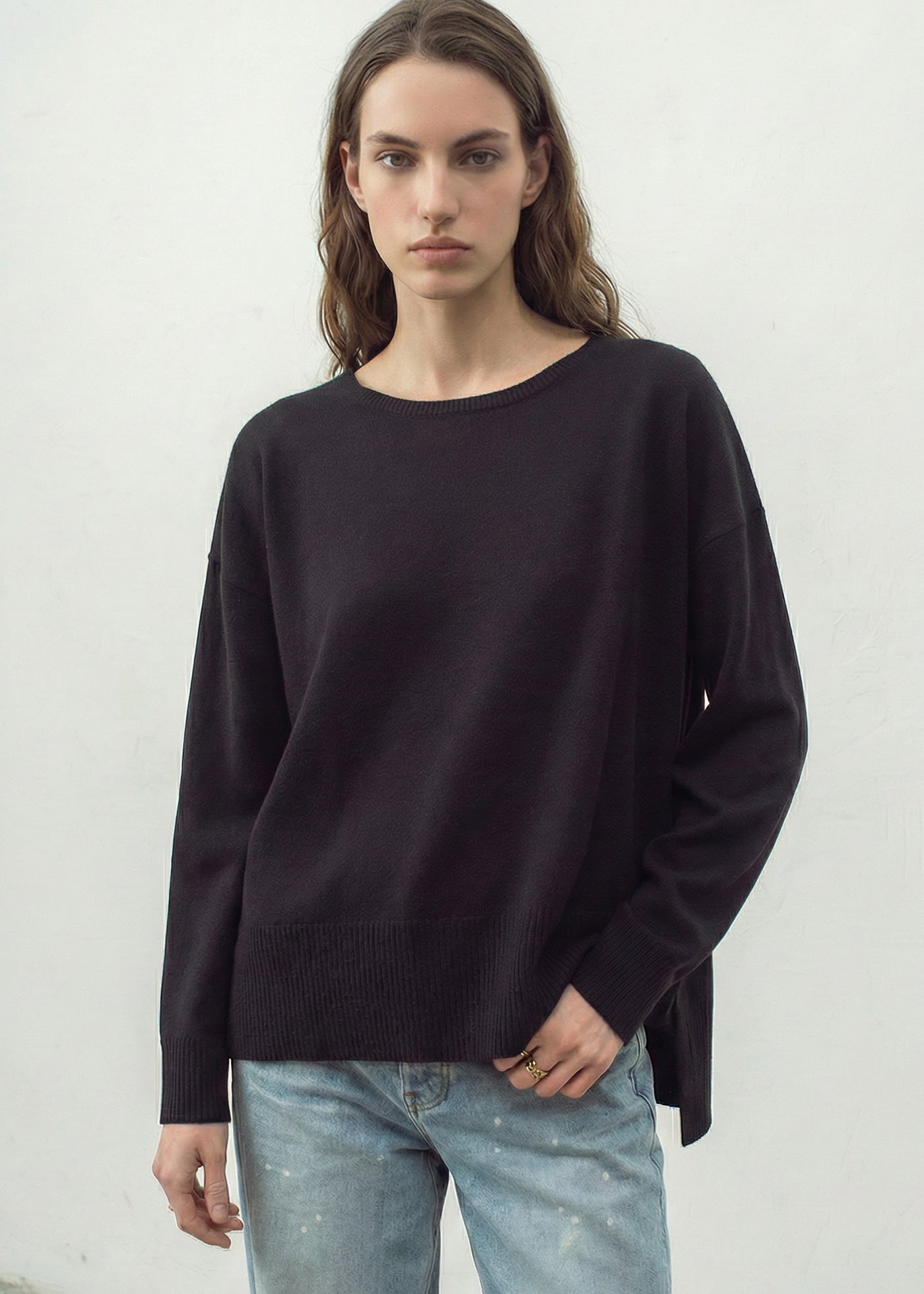 N.184 LONG LINE SLOUCH CREW