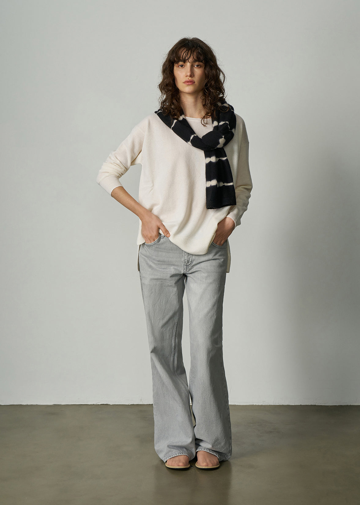 N.184 LONG LINE SLOUCH CREW