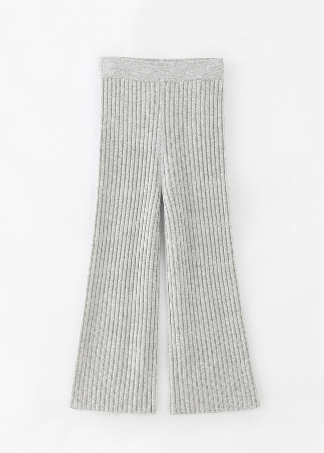 N.103 RIBBED WIDE LEG PANT