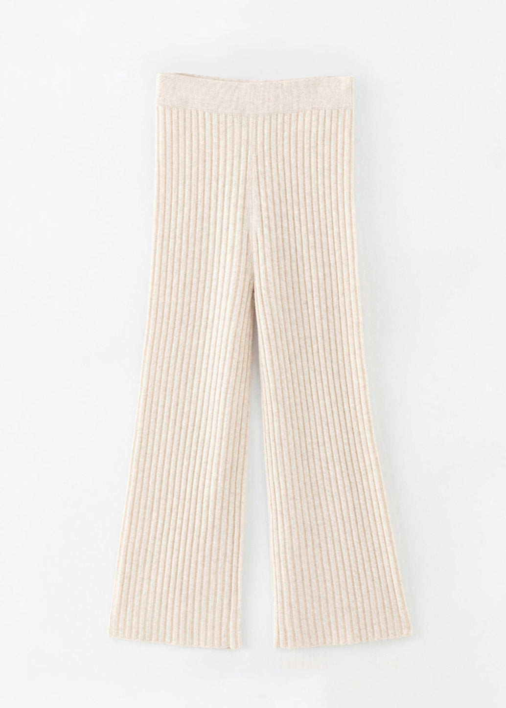 N.103 RIBBED WIDE LEG PANT  - Only XS,S Left