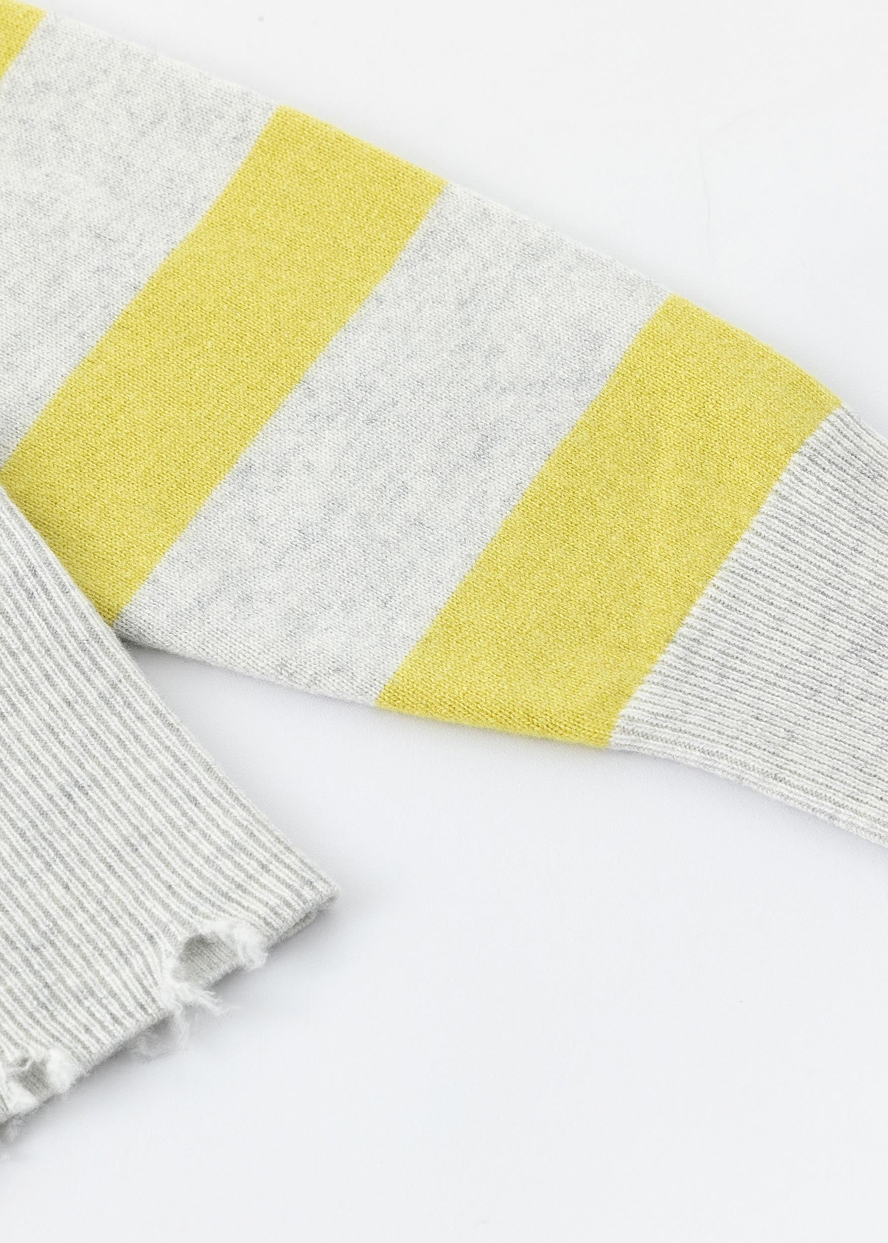 CARDIGAN À RAYURES EN MÉLANGE DE CACHEMIRE N.79 - TERRY/GINN - Seulement du S en stock 