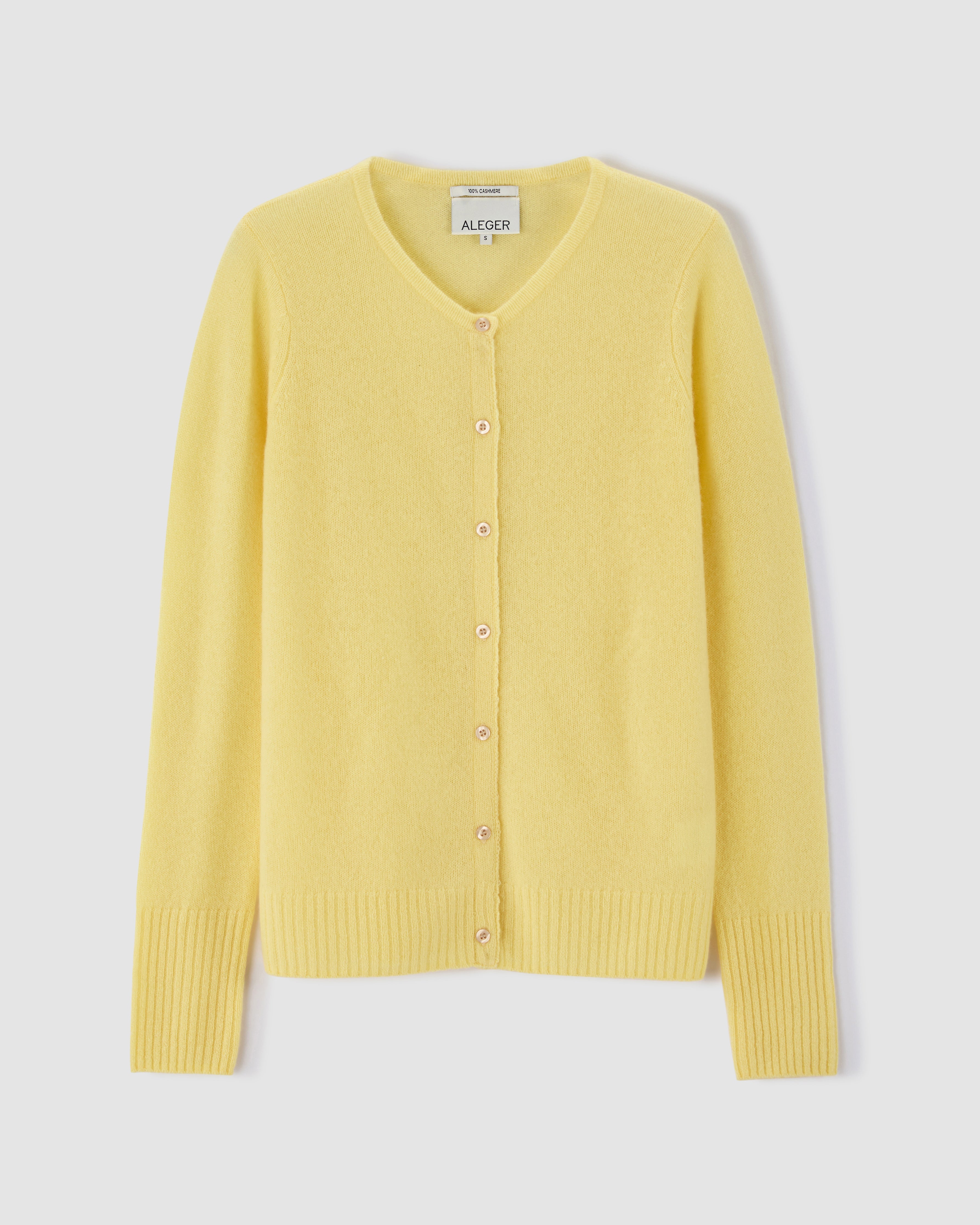 N.2283 FEATHERWEIGHT CARDIGAN: LIMONCELLO