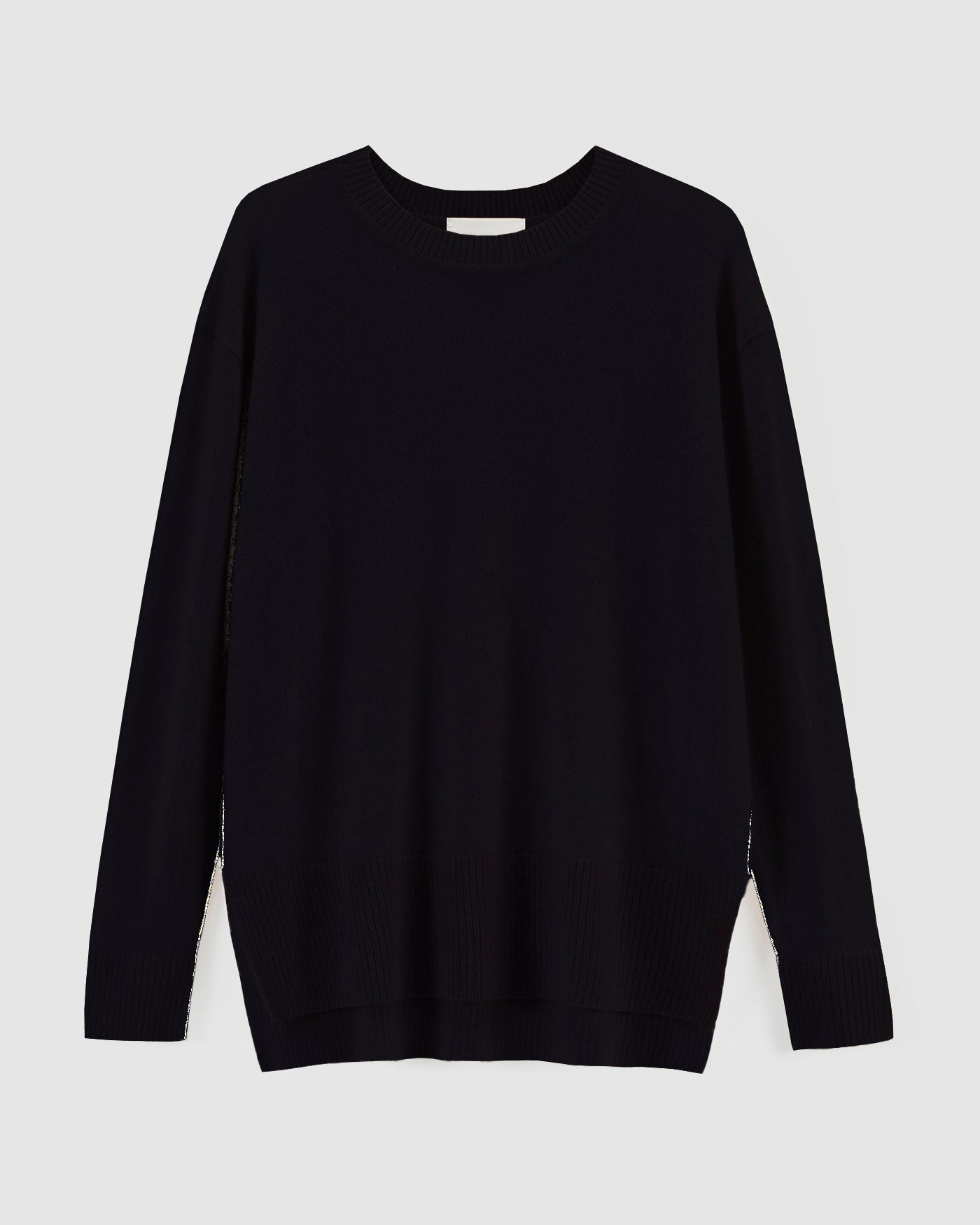 284 CASHMERE OVERSIZED LONG LINE CREW