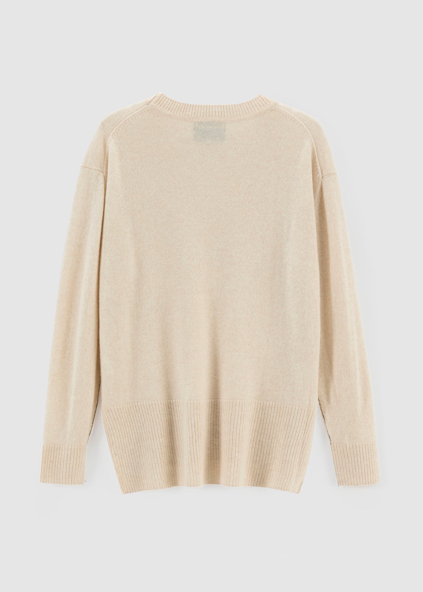 284 CASHMERE LONG LINE CREW PSL