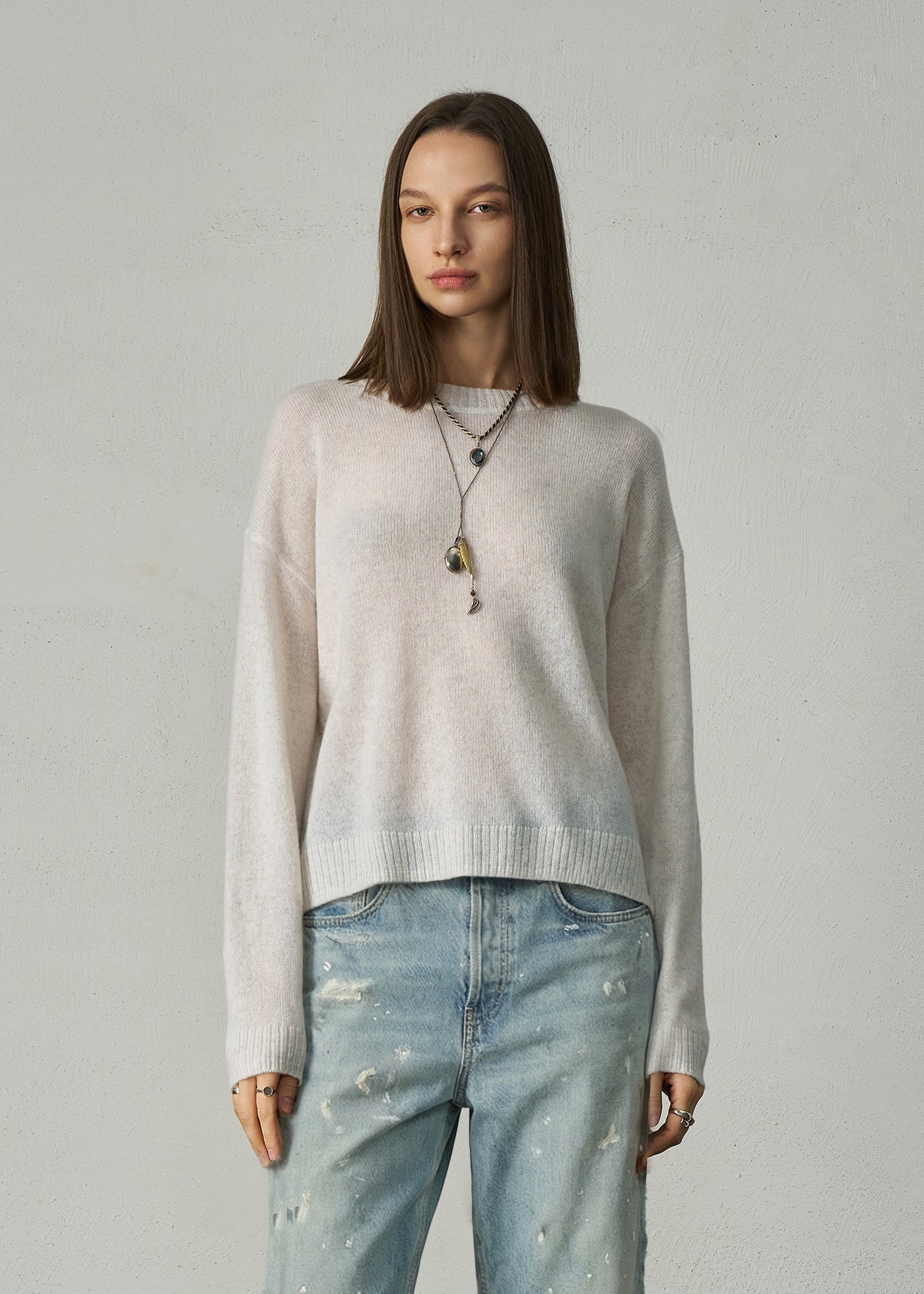 294 CASHMERE FEATHERWEIGHT SWEATER TRY
