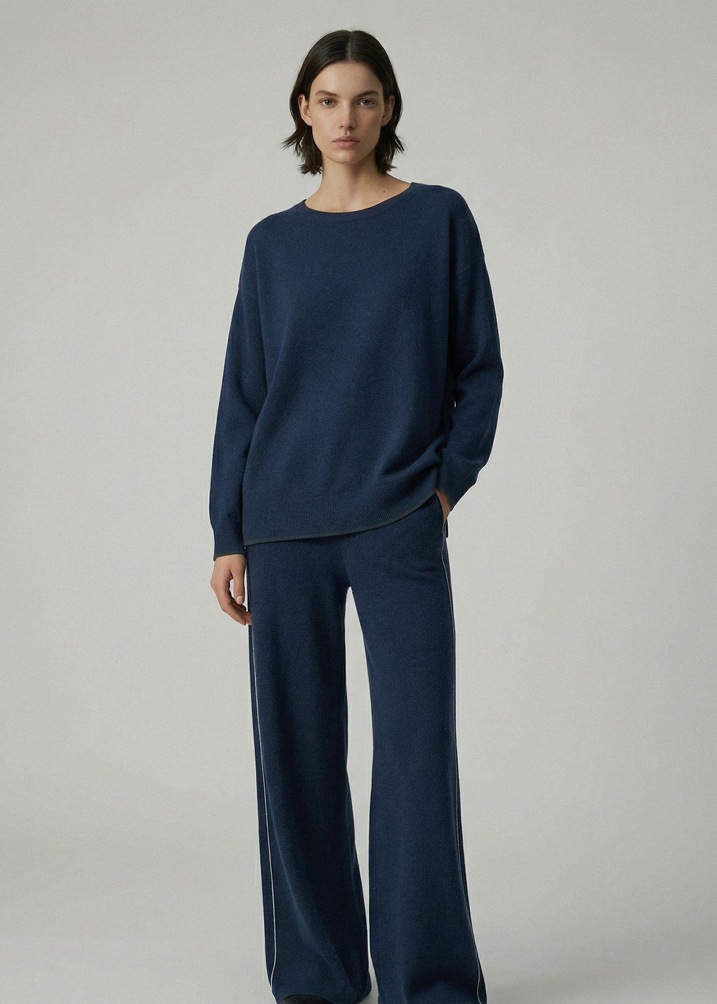 497 CASHMERE BLEND SIDE STITCH PANT SBE