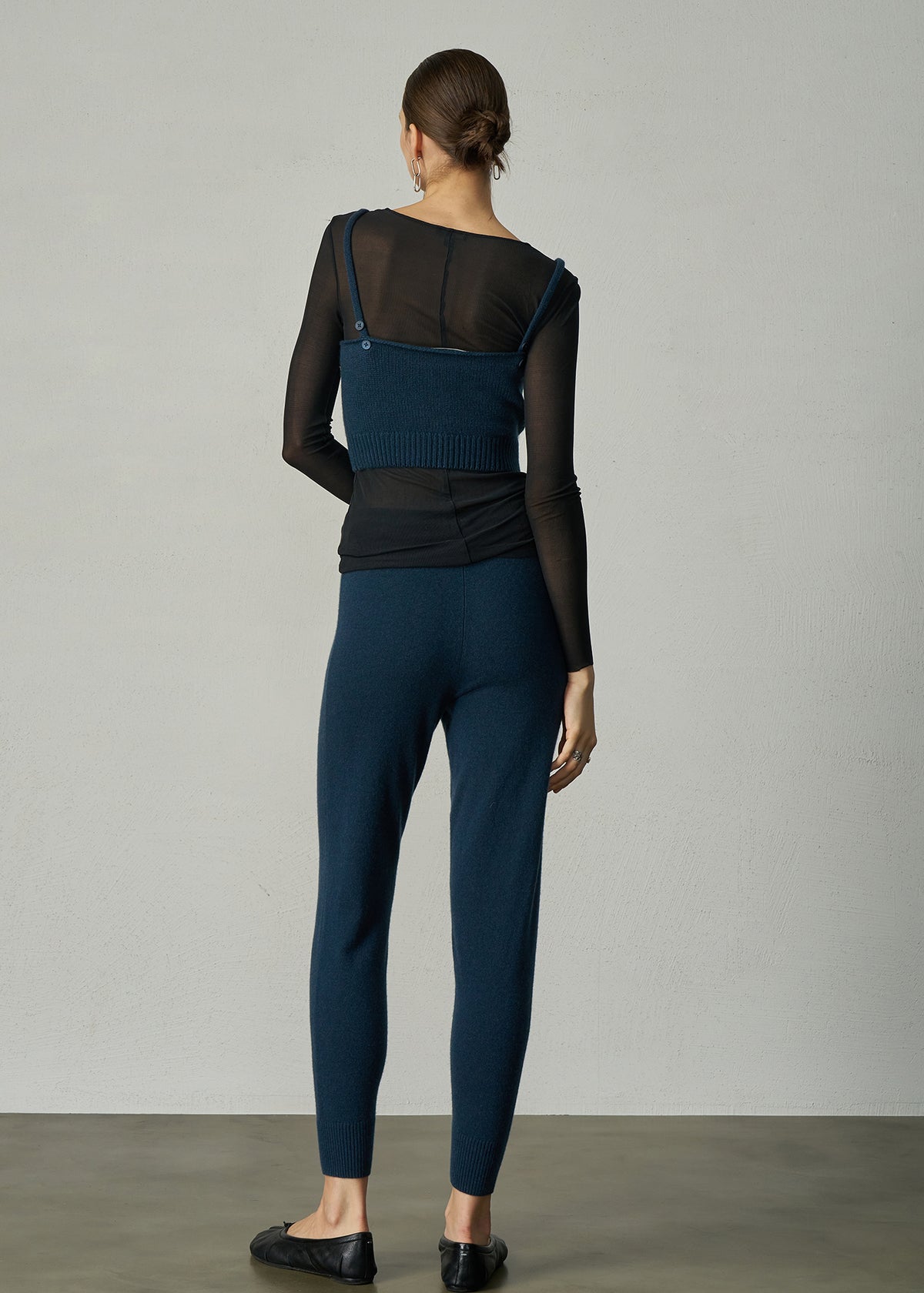 391 CASHMERE TRACK PANT DMG