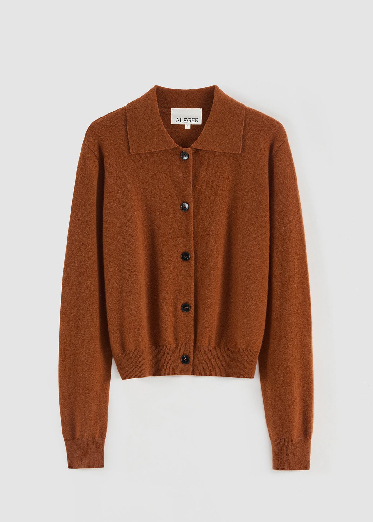 491 CASHMERE COLLARED CARDI GGR