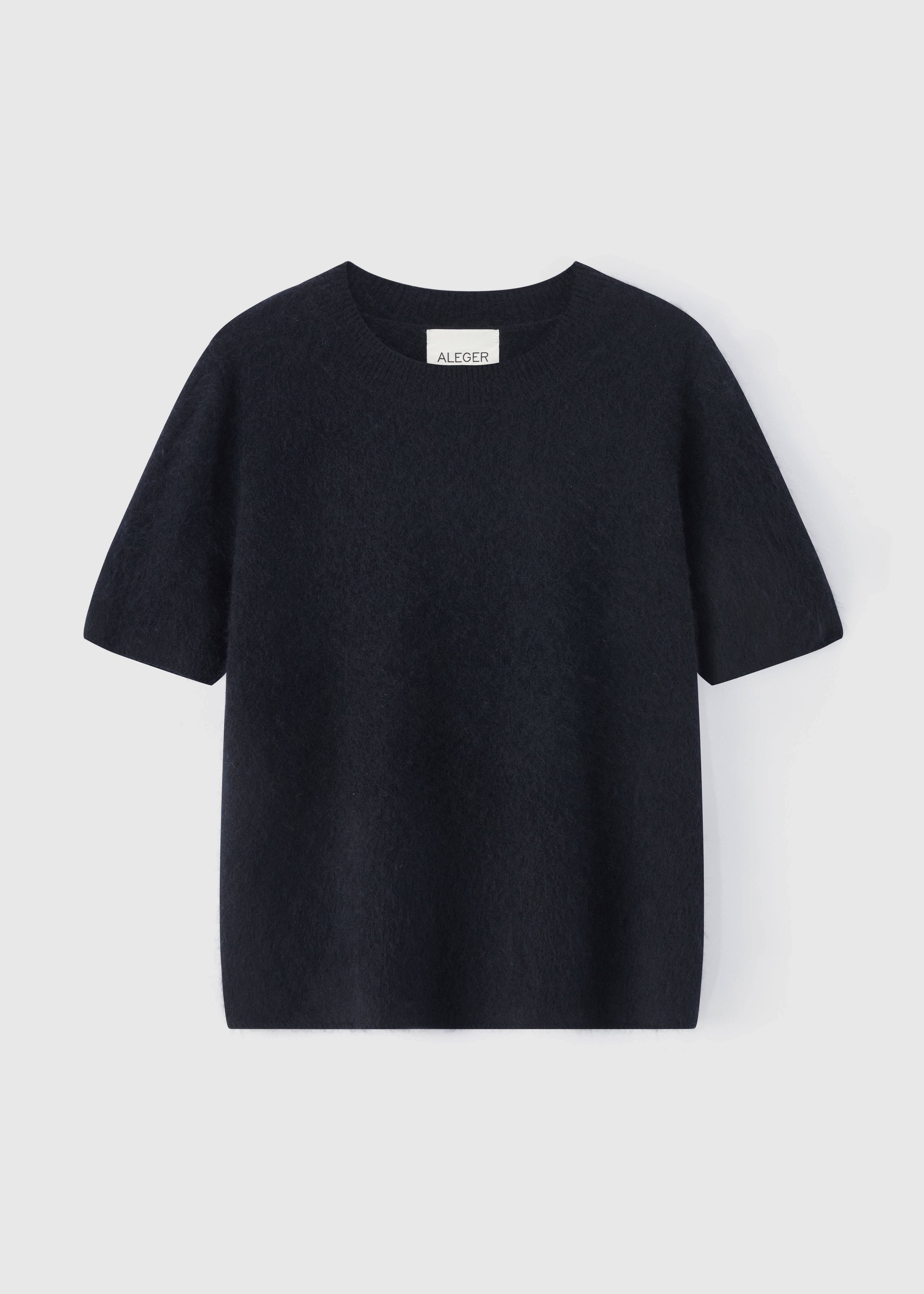 658 BRUSHED SHORTSLEEVE KNIT INK