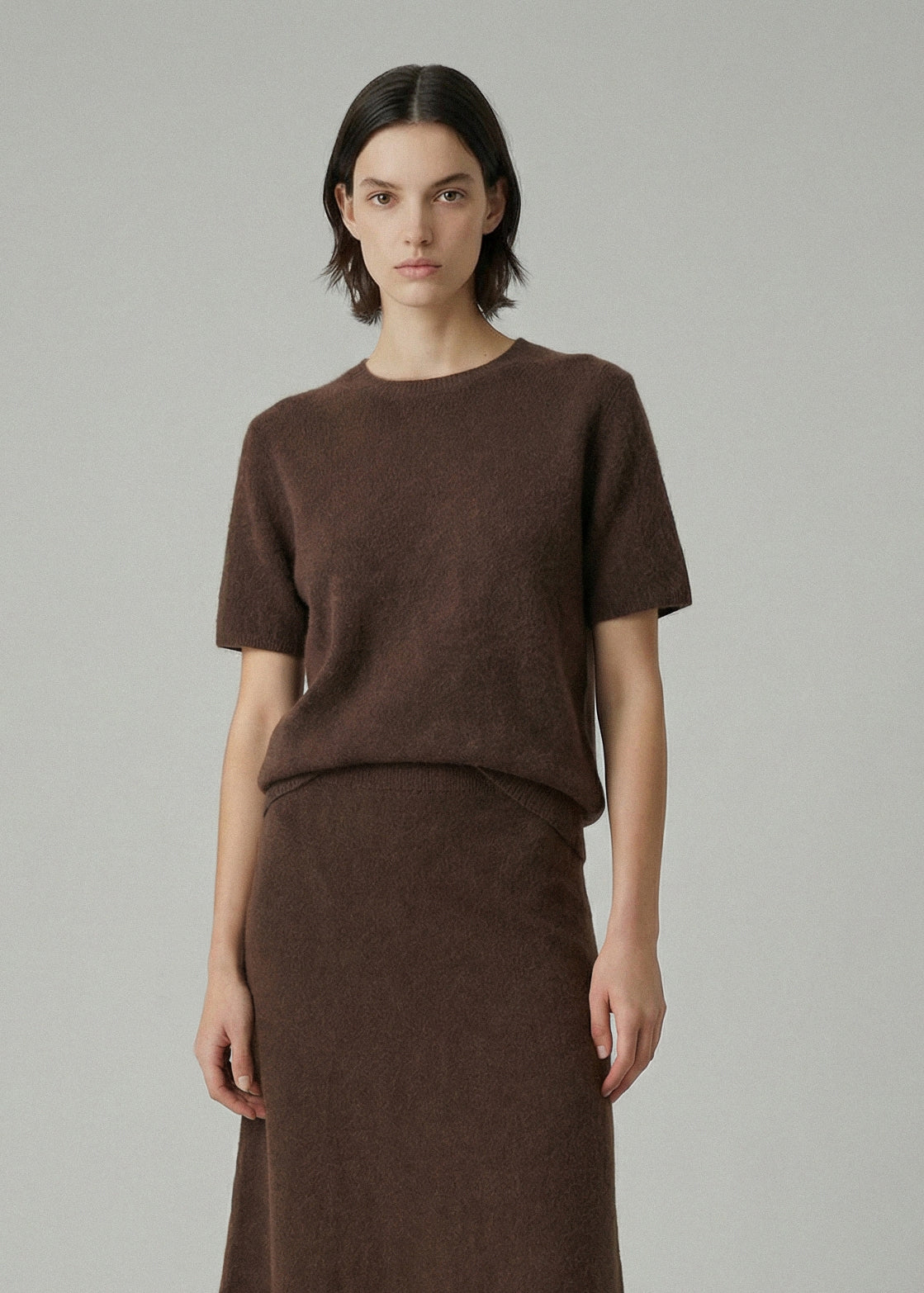 658 BRUSHED SHORTSLEEVE KNIT MNK