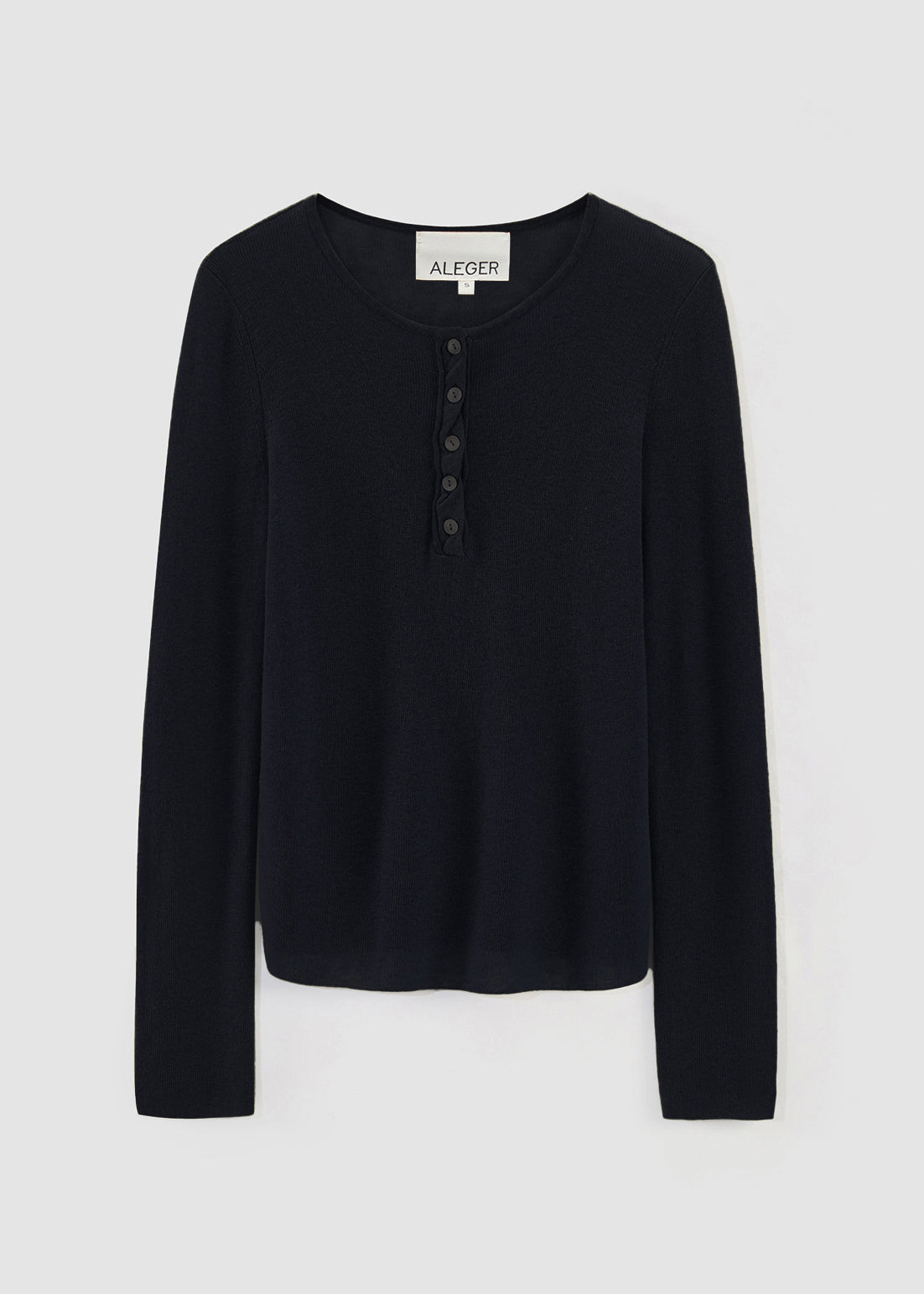 910 SHEERNESS PLACKET TOP BLK