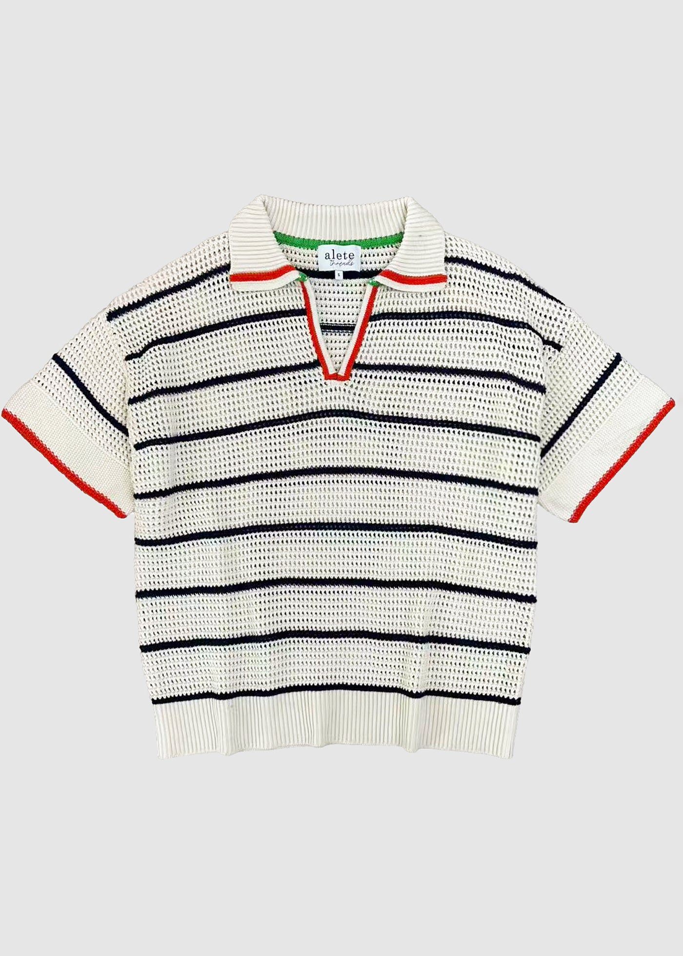 OPEN STITCH POLO IVY