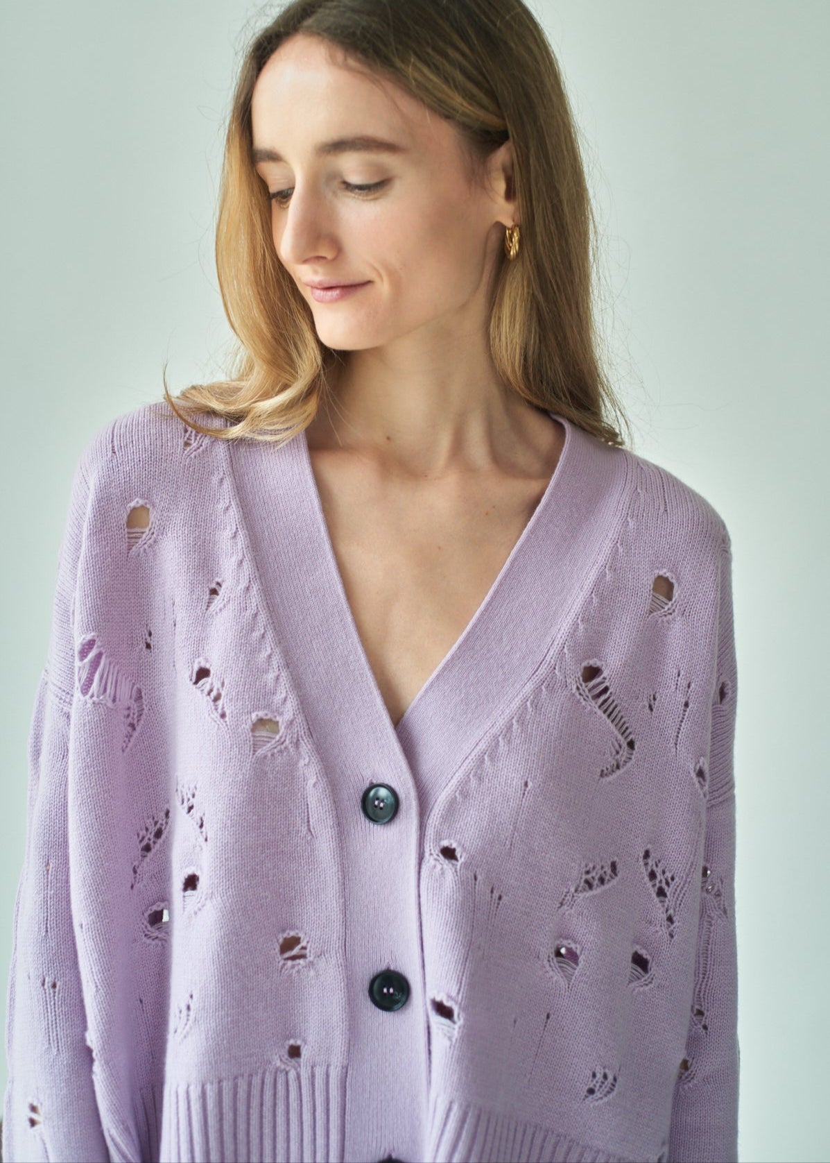 SAMPLE - Wool + Cashmere Oversized Cardigan