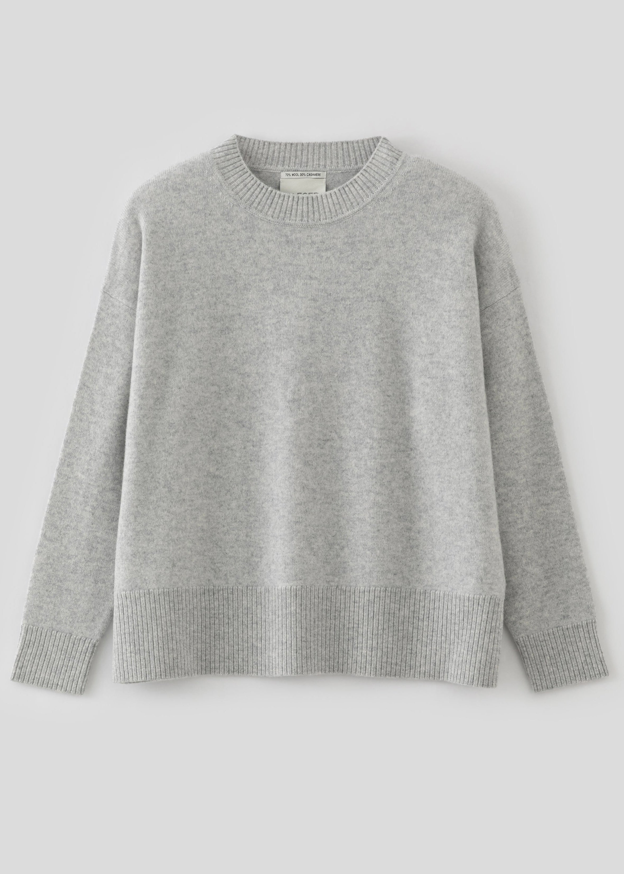 N.03 BRUSHED BOXY CREW - Only Size S Left