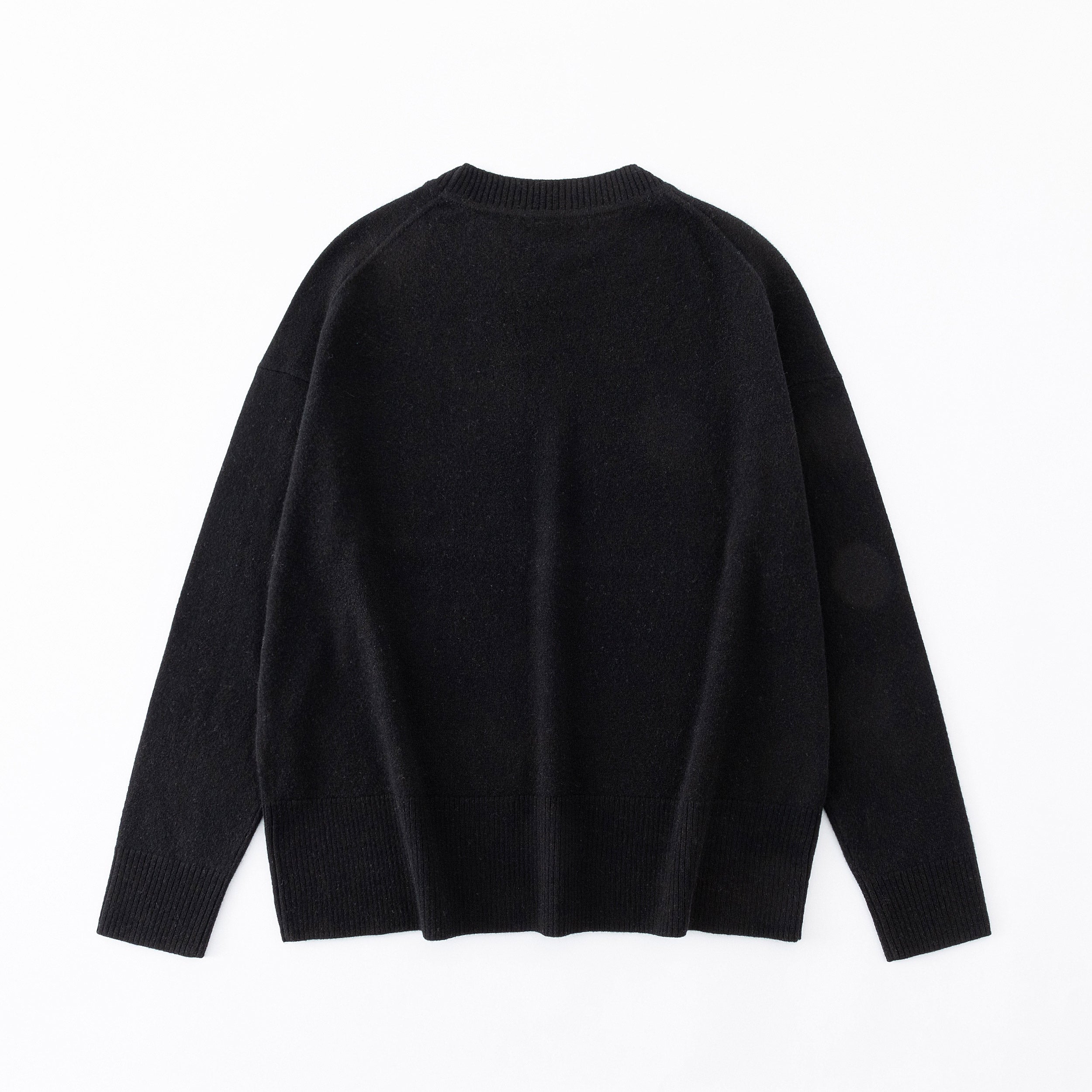 N.20 CASHMERE BLEND OVERSIZE CREW BLACK