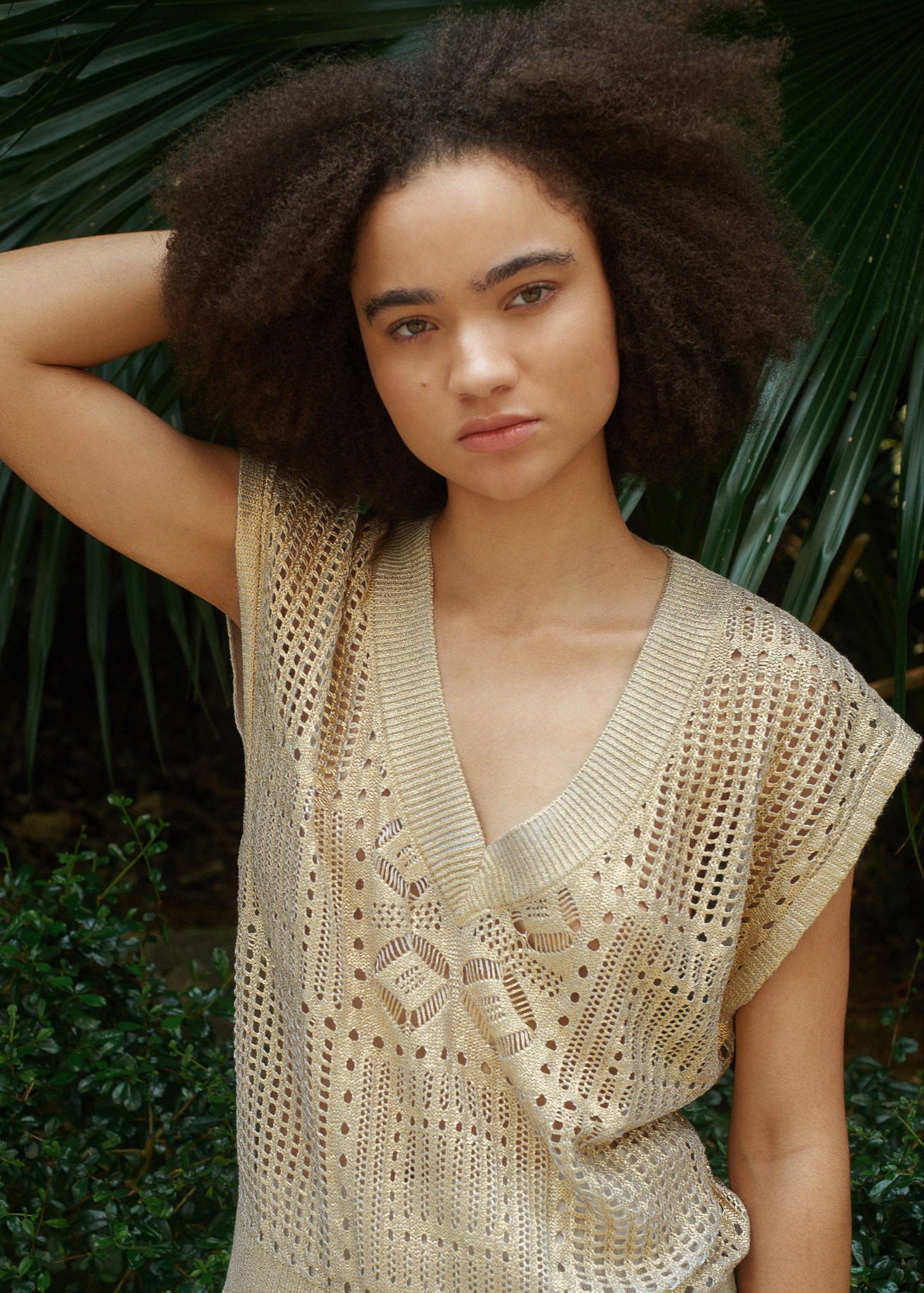 SAMPLE - GOLD FOIL VEST - S