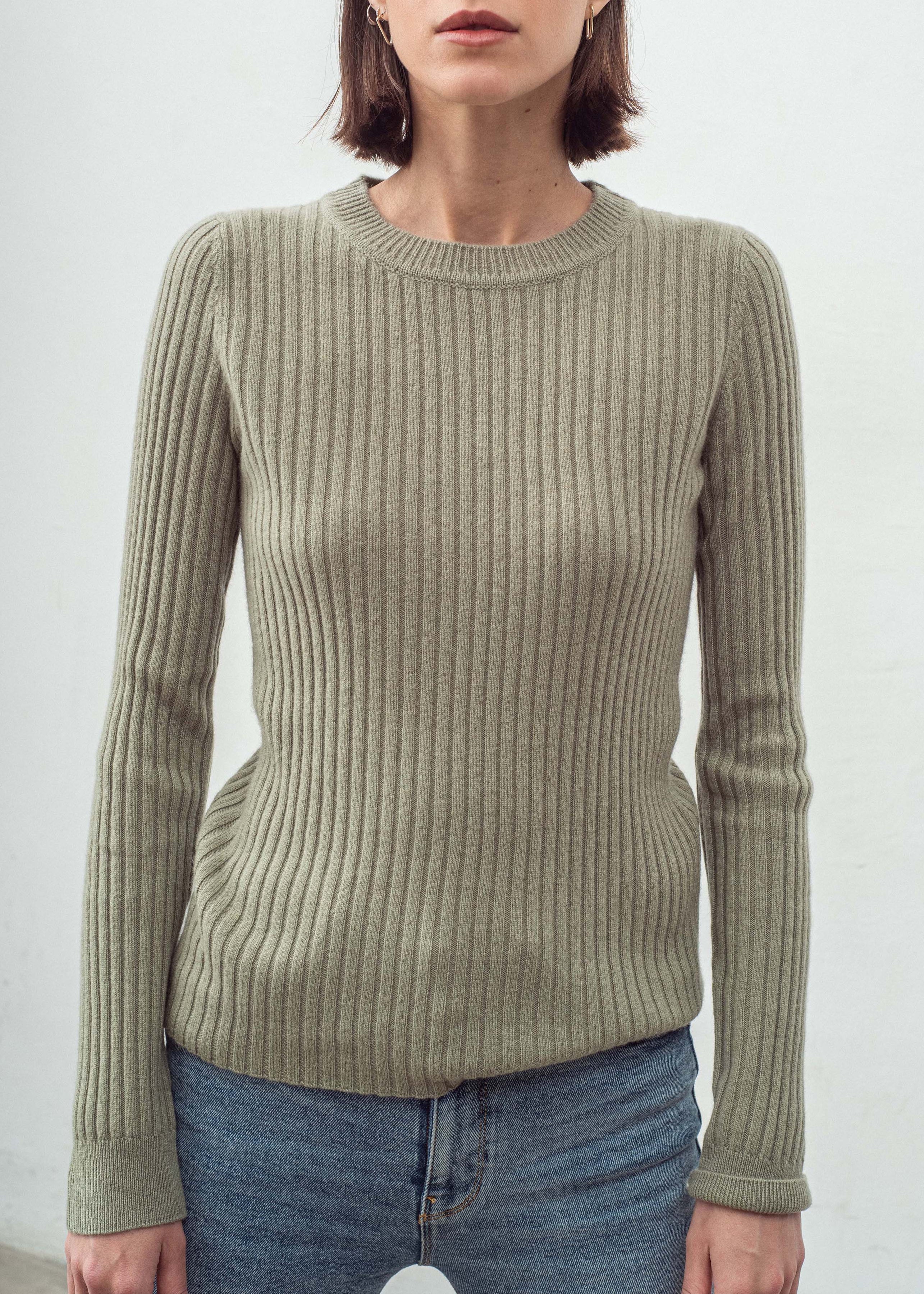 N.289 CASHMERE RIBBED LONG SLEEVE