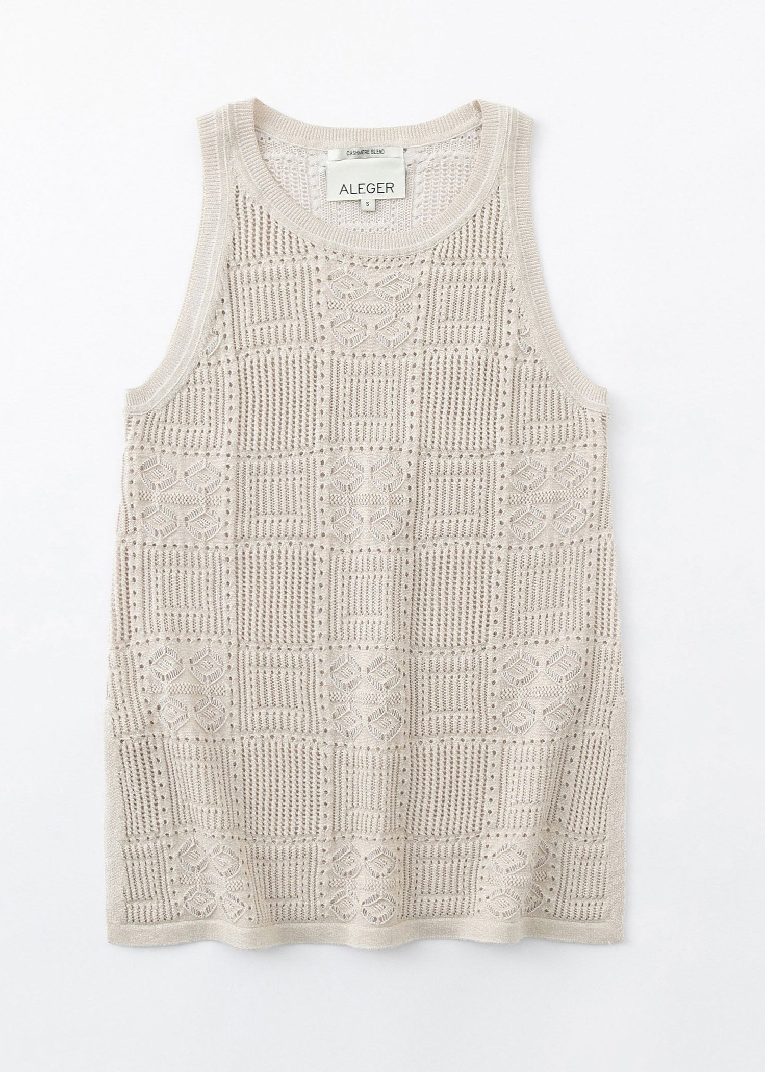 N.340 LACE PATTERNED VEST