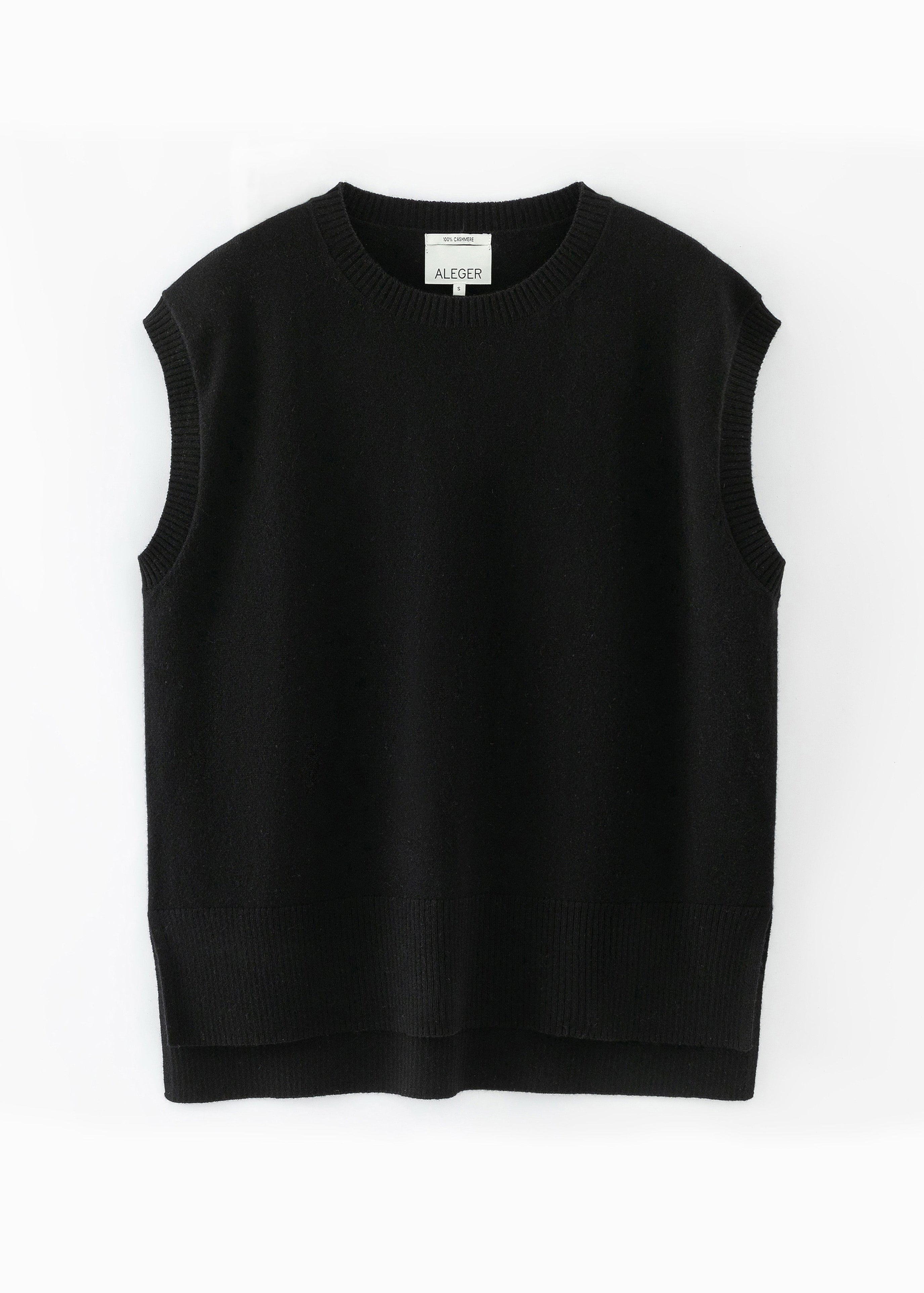 N.345 CASHMERE LONG LINE VEST